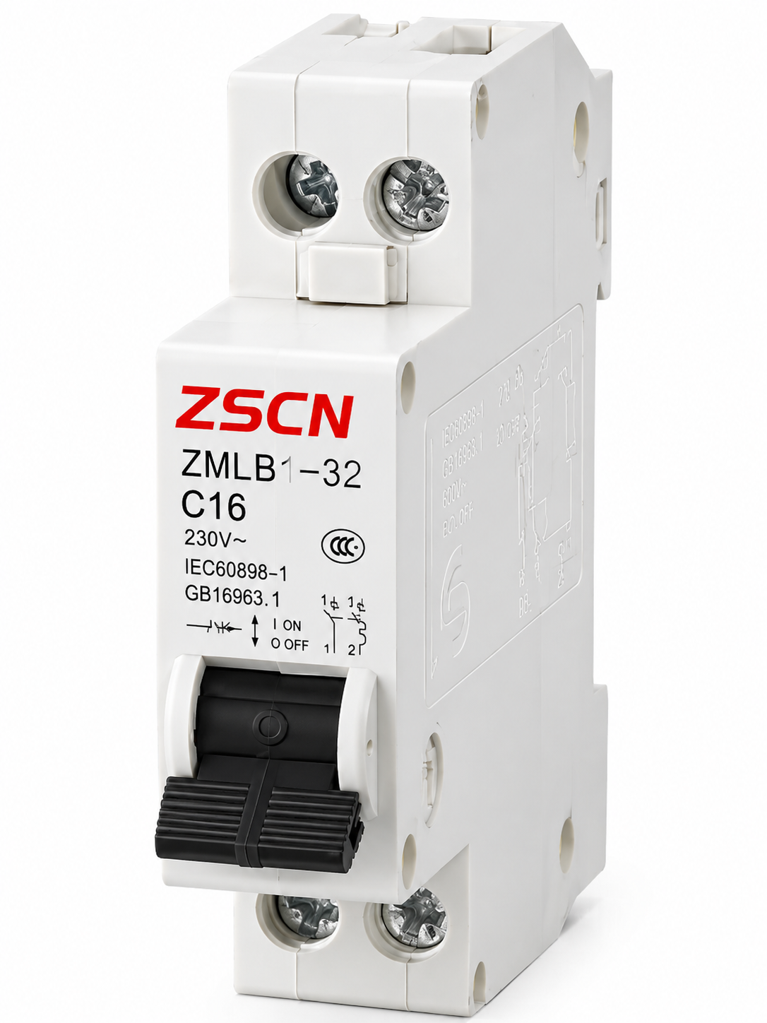 ZSCN ZMLB1-32 C16 1P+N Miniature Circuit Breaker (MCB)