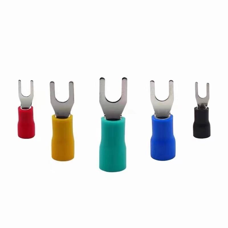 Pre-insulated Electrical Terminals Insulated Fork Crimp Terminal Spade Insulated Terminal Lugs