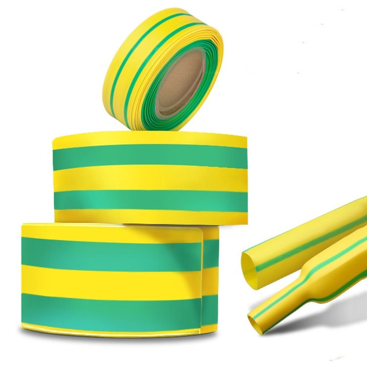 10mm Heat Shrink Tube 2:1 Yellow- Green Ground Wire Heat Shrinkable