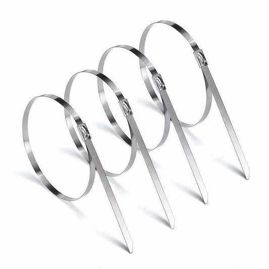 High Tensile Cable Ties 4.6*500mm 304 Stainless Steel Self-Locking Zip